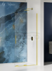 NEW TRENDY Kabina ścianka WALK-IN przesuwna SMART LIGHT GOLD 140x200 EXK-4299